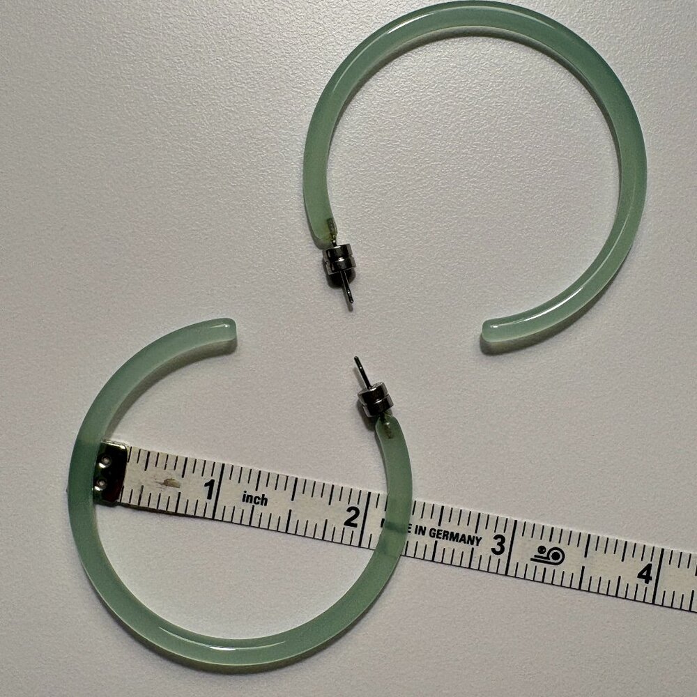 Machete Large Hoop Earrings - Seaglass